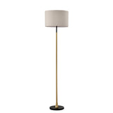 ZNTS Floor Lamp Living Room with Beige Lampshade, Standing Lamp Tall Industrial Floor Lamp Reading W1592P188560