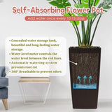 30 in Tall Large Flower Potser with Self-Watering Drainage Holes&Inner Trays Indoor Outdoor W3213P311470