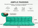 Outdoor Swing Cushions 70 Inch, Waterproof 4" Thick Porch Swing Cushion Replacement with Backrest 00632669
