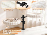 Indoor Cat Desk Hammock Bed, 2 Removable Beds with 2 Hanging Balls for Desk & Window, Holds Up to 24 T3971P612035