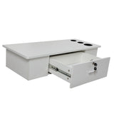 Classic Wall-Mounted Styling Station with Drawer and Tool Holes, Vanity Table, Dressing Table, W2181P156704