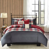 Full/Queen 6 Piece Herringbone Duvet Cover Set B035129174