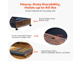 Under Bed Storage with Wheels, 25.6 x 18.1 x 7.1 inch Rolling Containers, Underbed Organizer with 95439145