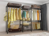 Wire Garment Rack Heavy Duty Clothes RackCloset Organizer Metal Garment Rack Portable Clothes 09771195