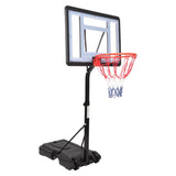 ZNTS HY-B064S Portable Movable Swimming Pool PVC Transparent Backboard Basketball Stand 91694053