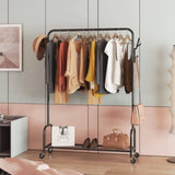 ZNTS Floor-Standing Metal Coat Rack, Clothing Coat Rack With Bottom Rack, Hanger For Hanging Clothes And 59330454