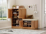 Multi functional Storage Cabinet with Bench & 73 Storage compartment, Adjustable layer board
, 33472359