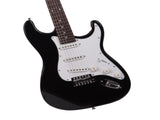 Rosewood Fingerboard Electric Guitar Black w/ White 97563355