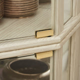 Corner Lighted Curio Cabinet Corner Glass Cabinet Lighted Curio Cabinet Corner Display Case for W2275P194426
