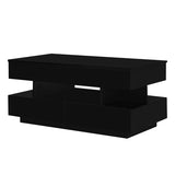 Lift-Top Coffee Table with 2 Drawers, Modern Coffee Table with Adequate Hidden Compartment, 97569503