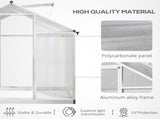 8ftx 6ft Walk-In Polycarbonate Greenhouse with Roof Vent -AS Prohibited by 10168437