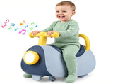 Toddler Smooth Gliding Scoot Car with T-Shaped Handlebar & Comfort Seat, 2 Universal 2 Directional 93732037