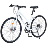 7 Speed Hybrid bike Disc Brake 700C Road Bike For men women's City Bicycle W1019P154032