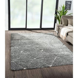 Talas Trellis Area Rug in Grey and Cream B03597989