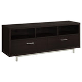 ZNTS Cappuccino 60-inch Drawer Storage TV Console B062P153847