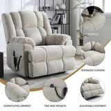 Dual Motor Heat Massage Infinite Position Up to 350 LBS Electric Power Lift Recliners with W3224P288434