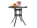 32*32*41" Outdoor Patio Cast Aluminum Round Bar Table 49406903
