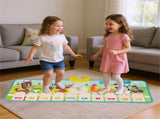Kids Piano Play Mat with Animal Sounds - 10 Music Keys, Foldable for Outdoor Use, Soft & Easy to 42199528