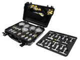 Hydraulic Pressure Test Kit 5 Gauges 13 Test Couplings 5 Test Hoses with Case 29760722