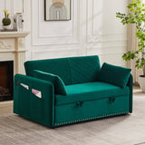 MH" Sleeper Sofa Bed w/USB Port, 3-in-1 adjustable sleeper with pull-out bed, 2 lumbar pillows and W1193137590
