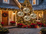 6PCS Set Christmas Ball Ornaments 3.9" Glass Hanging Balls for Tree Decor Holiday Party Set FBA 95151173