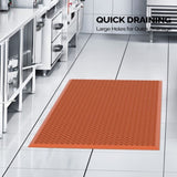 Red Rubber Floor Mat 90x150x1 cm Anti-Fatigue & Durable 62612919
