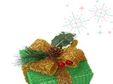 Box ABS Plastic Frame LED60 Light Warm White Light Three-Piece Set Onion Cloth Christmas Gift Box 14415793