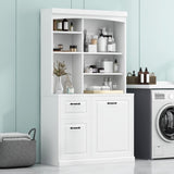 Bathroom Storage Cabinet with Tilt-Out Hamper, 70.9'' Tall Free Standing Organizer with Drawers & 75805868