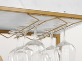 6-Tier Bar Cart, Slide Bar Serving Cart, Retro Style Wine Cart for Kitchen, Beverage Cart with Wine W2167P203896