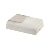 3 Piece Organic Cotton Oversized Duvet Cover Set Natural King/Cal King B035129096