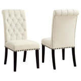 Beige Tufted Side Chairs B062P145442