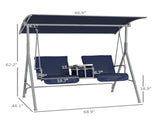 2 seats Outdoor Patio Swing Chair 74512308