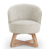 Swivel with cross-shaped wooden base,Lounge with solid wood legs, 360&degfreely Swivel W2186P166256