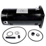 ZNTS Swimming Pool Motor USQ1152 Square Flange 1.5 HP Brand New Single Speed 3450 RPM 60 HZ 115/230 Volts 10853054