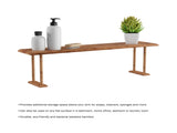 Bamboo Sink Shelf Countertop - Non-Slip Counter Organizer and Space-Saving Storage 96892550