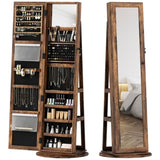 Floor standing jewelry cabinet with LED lights 91690239
