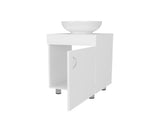 FM FURNITURE Loli Bathroom Vanity with Integrated Sink, White B128P293885