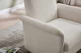 Swivel Accent Chair Modern Barrel Armchair with Wood Base for Bedroom Reading Waiting Living Room W3244P308325