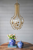 4 - Light Metal Chandelier, Hanging Light Fixture with Adjustable Chain for Kitchen Dining Room W2078138931