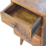 Artisan Furniture Solid Wood Mini Classic Multi Chestnut nightstand B182P280792