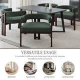 COOLMORE Modern Accent Chair Teddy Upholstered Armchair with Open Back 3 Legs Barrel Dining Chair W395P233455