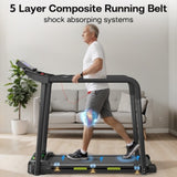 Walking Pad Treadmill for Senior, Foldable Exercise Treadmill with Stable and Safe Structural W215P294574