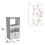 Worland Pantry Cabinet with Microwave Stand, Multi-Functional with Drawer and 2-Door B200P173200