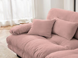 Cloud Couch 2 Seater Sofa for Living Room, Chenille 2 - Seat sofa with 2 Lumbar pillows and 2 throw 86777861