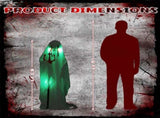 4.3ft Halloweenations Outdoor Life Size Animatronics Ghost with Trident, Sound-Actived Party 86483055