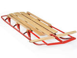 Classic Winter Sled - Sit/Lie Dual-Use, Pre-Drilled Steering Bar, Outdoor Snow Fun 19800956