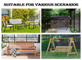 Outdoor High-Back Chair Cushions, One-Piece Hinged and Back Design, Fade-Resistant & Waterproof 05570389