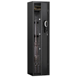 ZNTS "High-Security Steel Rifle Cabinet - 3-4 Gun Capacity, Electronic Lock, Solid Bolts, Dual Alarms, W2746P216491