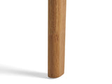 Dining Table, Rubberwood with Walnut Veneer, Mid-Century, Natural Oak Finish 64676.00NOAK