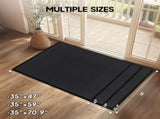 1PC Dark Gray PVC Composite Commercial Entrance Mat, 90x120x0.7cm, Heavy-Duty Floor Protection 33179112